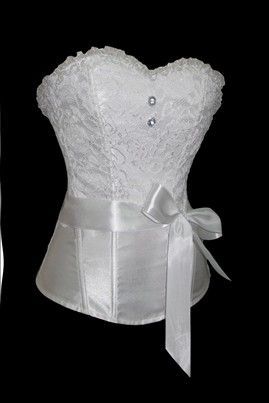 Corselet - branco com laço